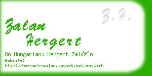 zalan hergert business card